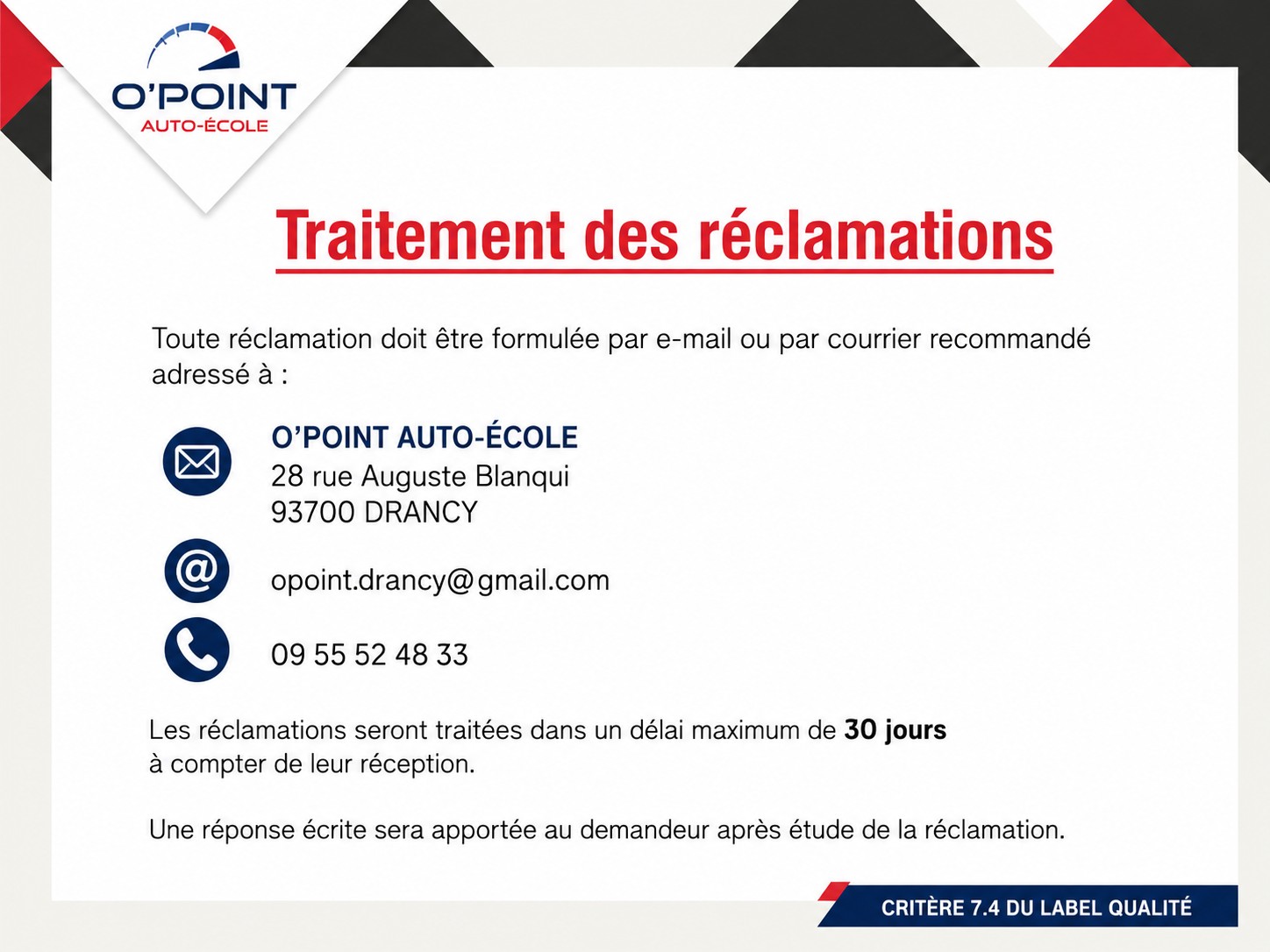 TRAITEMENT RECLM