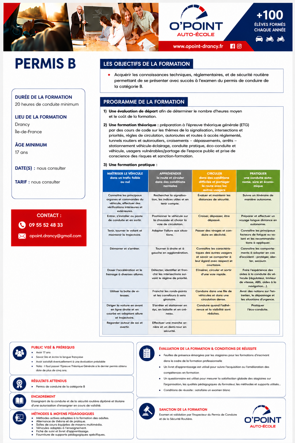 formation permis b